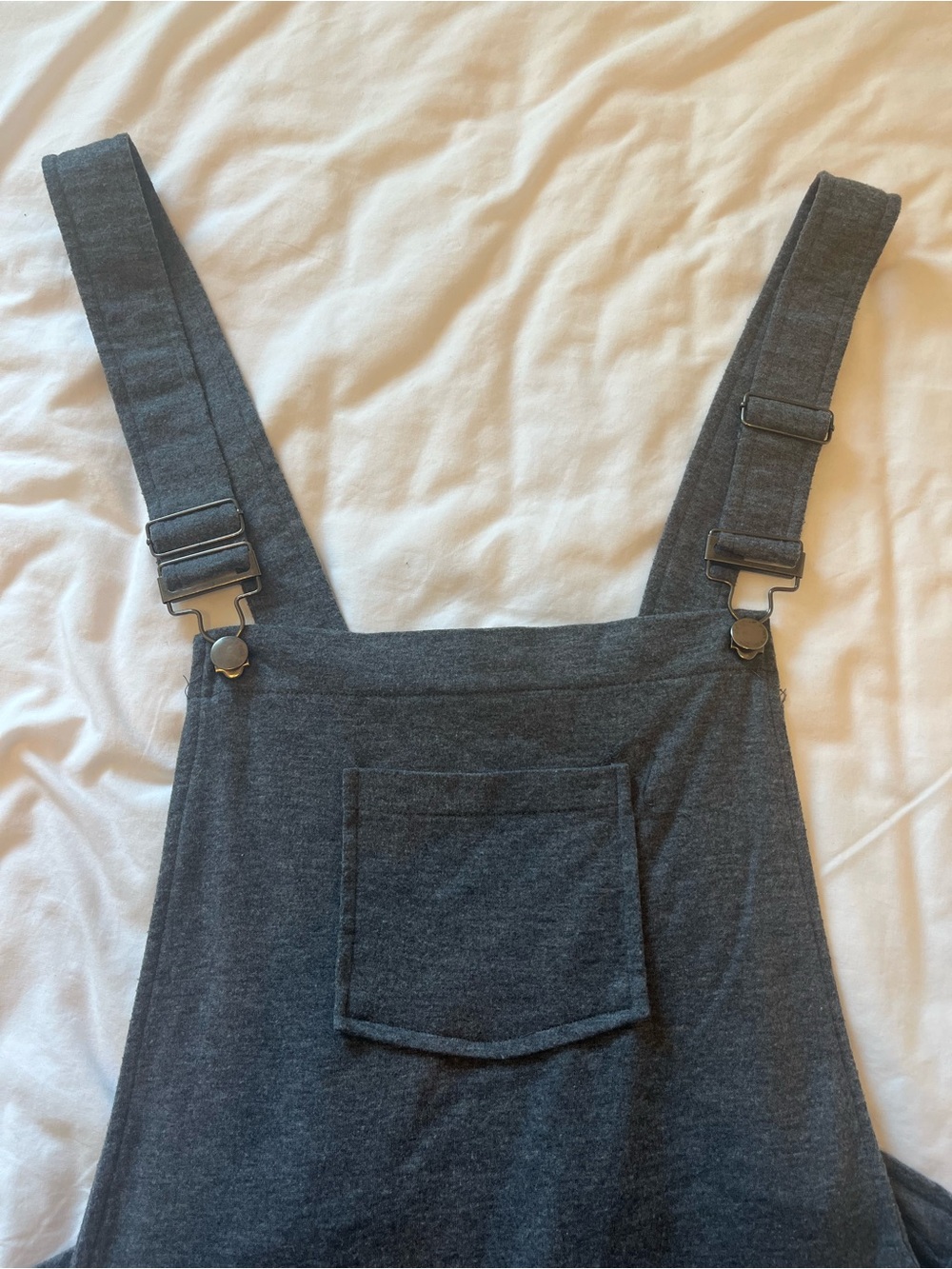 ShoSho Women's Knit Gray Short Overalls Romper - XL - Cozy, Comfy, Lounge - Picture 11 of 12